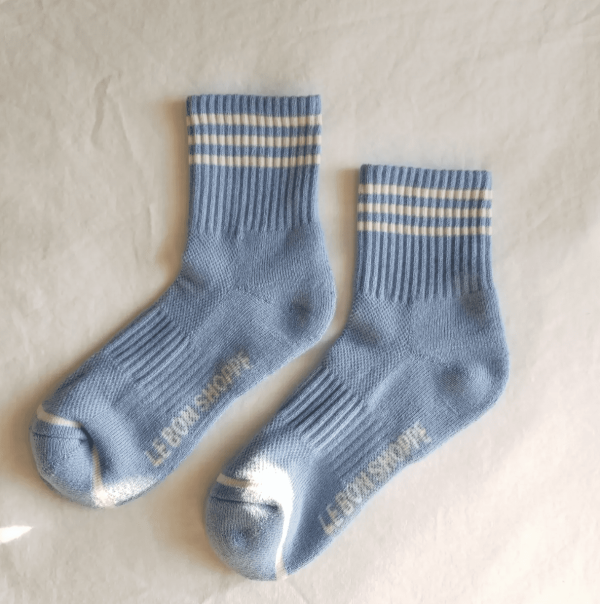 Girlfriend Socks, Parisian Blue